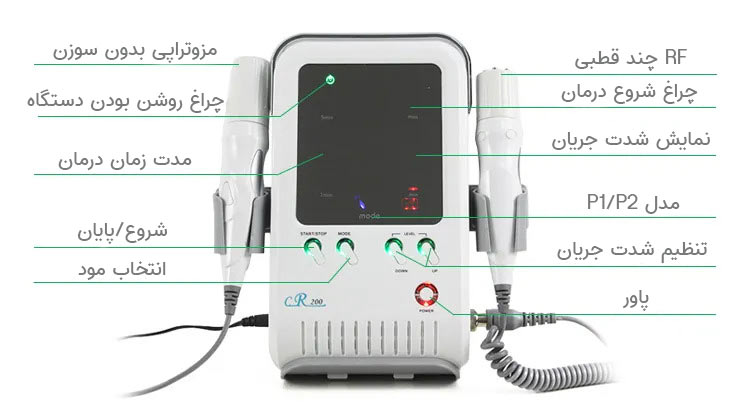 اجزای دستگاه RF و مزوتراپی